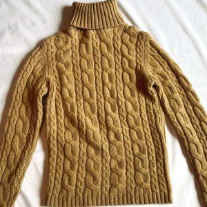 INC International Concepts Beautiful Cashmere Metallic Cable Knit Wo Sweater Sm.